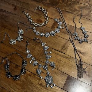 Jcrew and Banana Republic statement necklaces